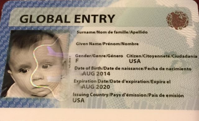 Schedule a global entry appointment for your baby or child